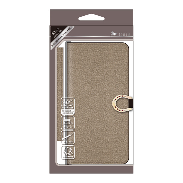 【iPhone14/13 ケース】手帳型ケース ORFE (Beige)goods_nameサブ画像