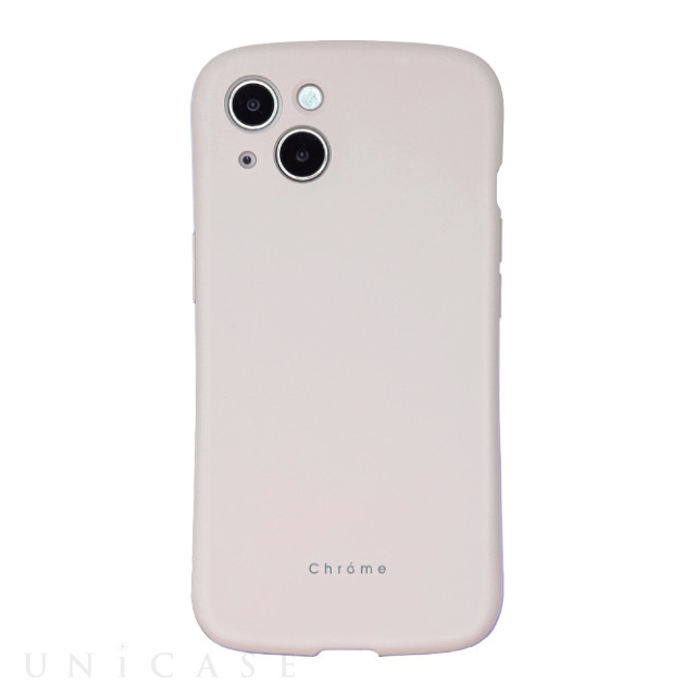 【iPhone14/13 ケース】背面型ケース Chrome (Beige)