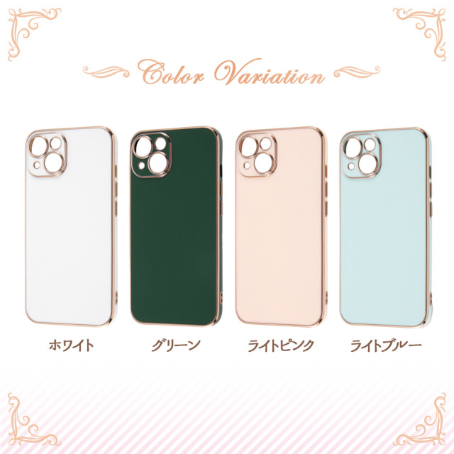 【iPhone14 ケース】TPUソフトケース メタリック Felame (ライトピンク/ピンクゴールド)goods_nameサブ画像