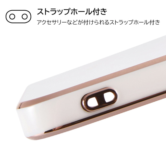 【iPhone14 Plus ケース】TPUソフトケース メタリック Felame (ホワイト/ピンクゴールド)goods_nameサブ画像