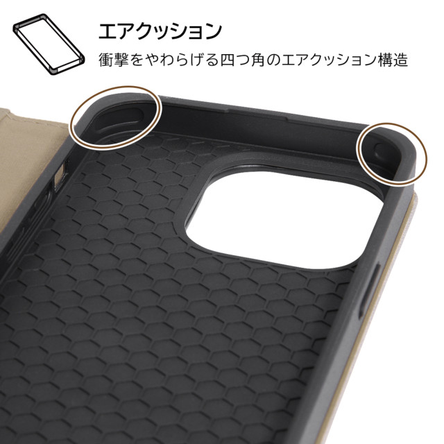 【iPhone14 Pro ケース】耐衝撃 手帳型レザーケース Raffine (イエロー)goods_nameサブ画像