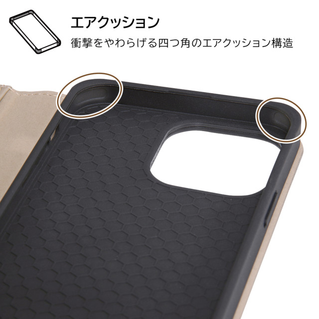 【iPhone14 Pro Max ケース】耐衝撃 手帳型レザーケース Raffine (グレー)goods_nameサブ画像