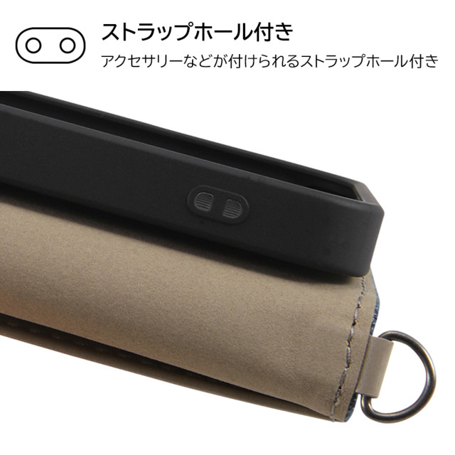 【iPhone14/13 ケース】耐衝撃 手帳型デニムケース (ブルー)goods_nameサブ画像