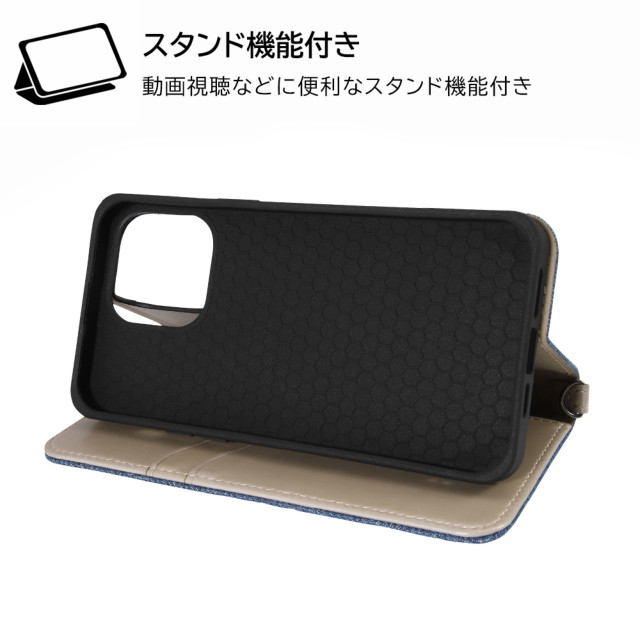 【iPhone14 Pro Max ケース】耐衝撃 手帳型デニムケース (ブルー)goods_nameサブ画像