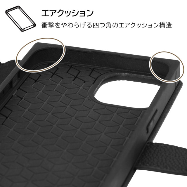 【iPhone14/13 ケース】耐衝撃 手帳型レザーケース  KAKU Ring (ピンク)goods_nameサブ画像