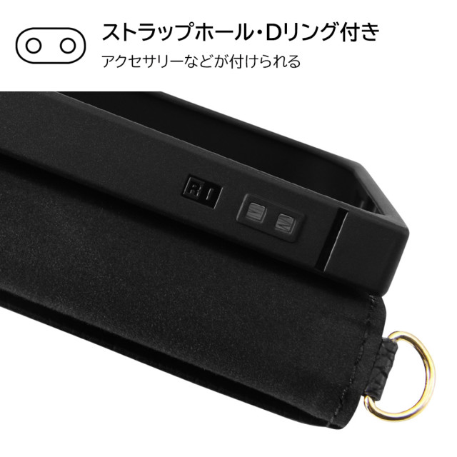 【iPhone14 Pro ケース】耐衝撃 手帳型レザーケース  KAKU Ring (ブラック)goods_nameサブ画像