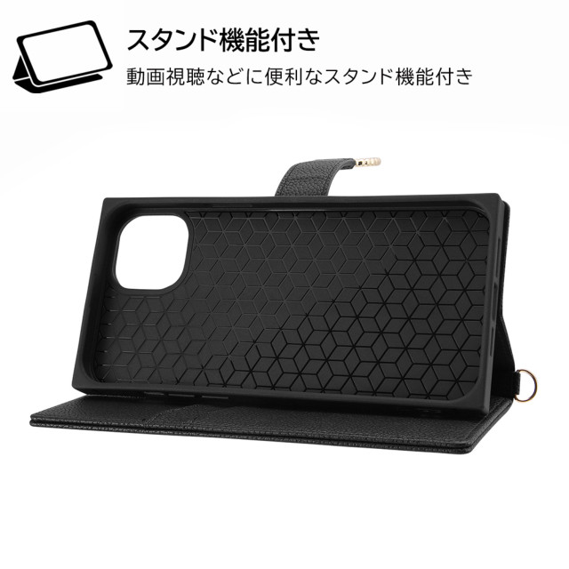 【iPhone14 Plus ケース】耐衝撃 手帳型レザーケース  KAKU Ring (ブラック)goods_nameサブ画像