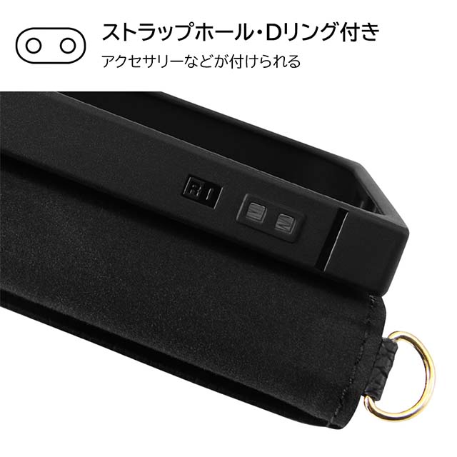 【iPhone14/13 ケース】ディズニーキャラクター/耐衝撃 手帳型レザーケース  KAKU Ring (ミッキー_ミツマル/ベージュ)goods_nameサブ画像