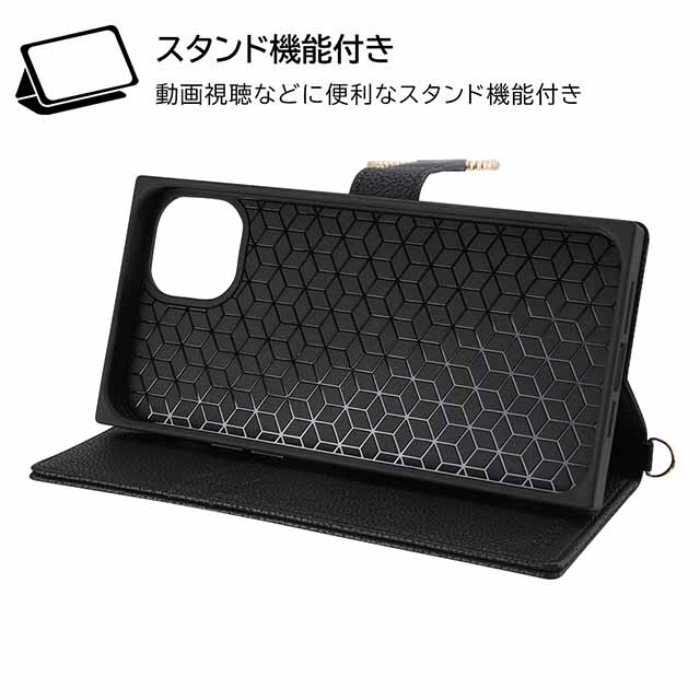 【iPhone14 Plus ケース】ディズニーキャラクター/耐衝撃 手帳型レザーケース  KAKU Ring (ミッキー_ミツマル/ベージュ)サブ画像