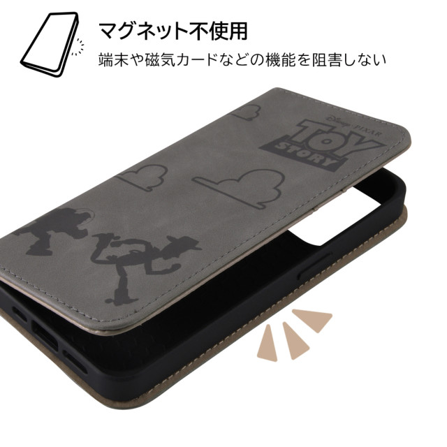 【iPhone14 Pro ケース】ディズニーキャラクター/耐衝撃 手帳型レザーケース Raffine (トイ・ストーリー_モノトーン)goods_nameサブ画像