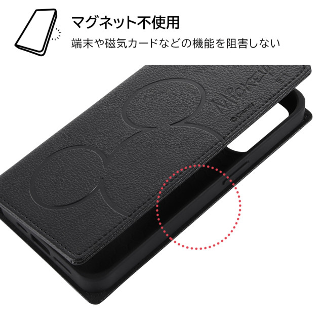 【iPhone14 Pro ケース】ディズニーキャラクター/耐衝撃 手帳型レザーケース シンプル (ミッキーマウス)goods_nameサブ画像