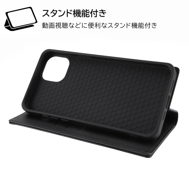 【iPhone14 Plus ケース】ディズニーキャラクター/耐衝撃 手帳型レザーケース シンプル (ミニーマウス)サブ画像