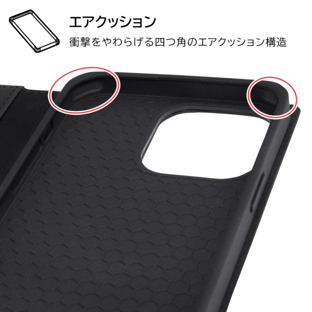 【iPhone14 Pro Max ケース】ディズニーキャラクター/耐衝撃 手帳型レザーケース シンプル (ミニーマウス)goods_nameサブ画像