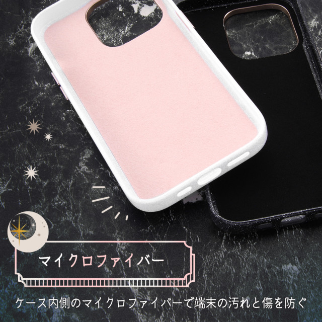 【iPhone14 Pro ケース】オープンレザーケース キラキラ GLITZY SUGAR (ブラック)サブ画像