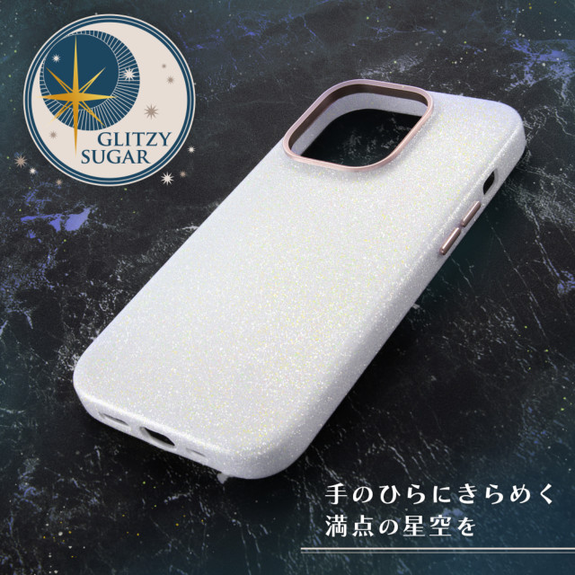 【iPhone14 Pro ケース】オープンレザーケース キラキラ GLITZY SUGAR (ピンク)goods_nameサブ画像