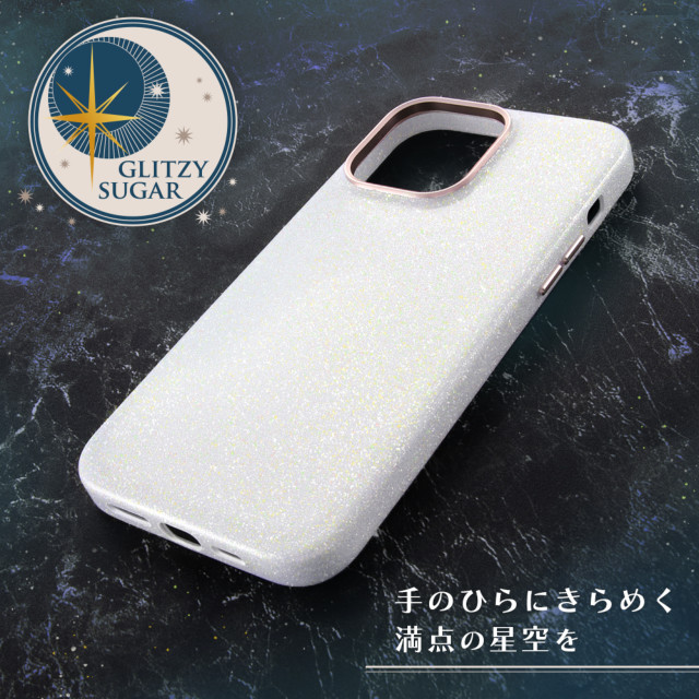 【iPhone14 Pro Max ケース】オープンレザーケース キラキラ GLITZY SUGAR (ピンク)goods_nameサブ画像