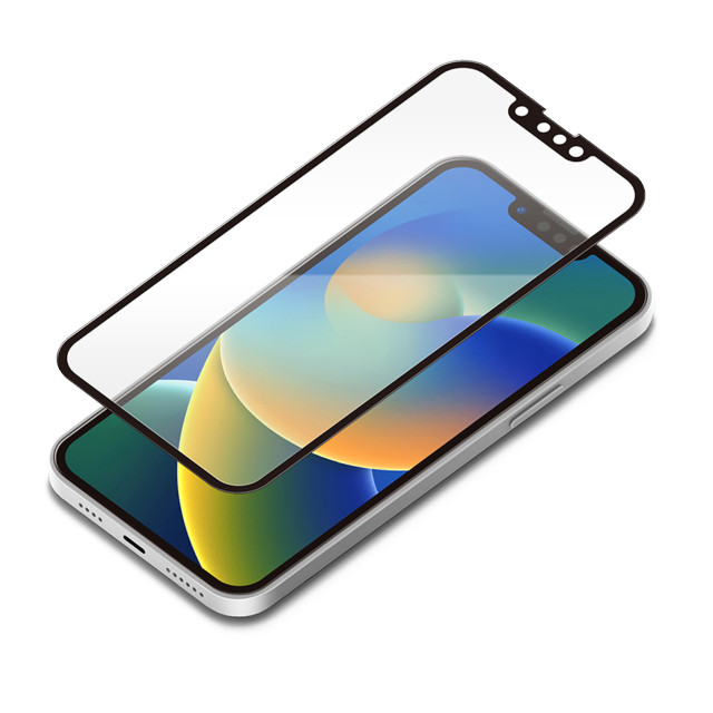 【iPhone14 Plus フィルム】ガイドフレーム付 液晶全面保護ガラス (ブルーライト低減/光沢)goods_nameサブ画像