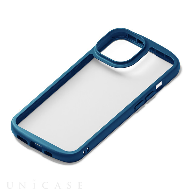 【iPhone14/13 ケース】MagSafe充電器対応 クリアタフケース (ネイビー)