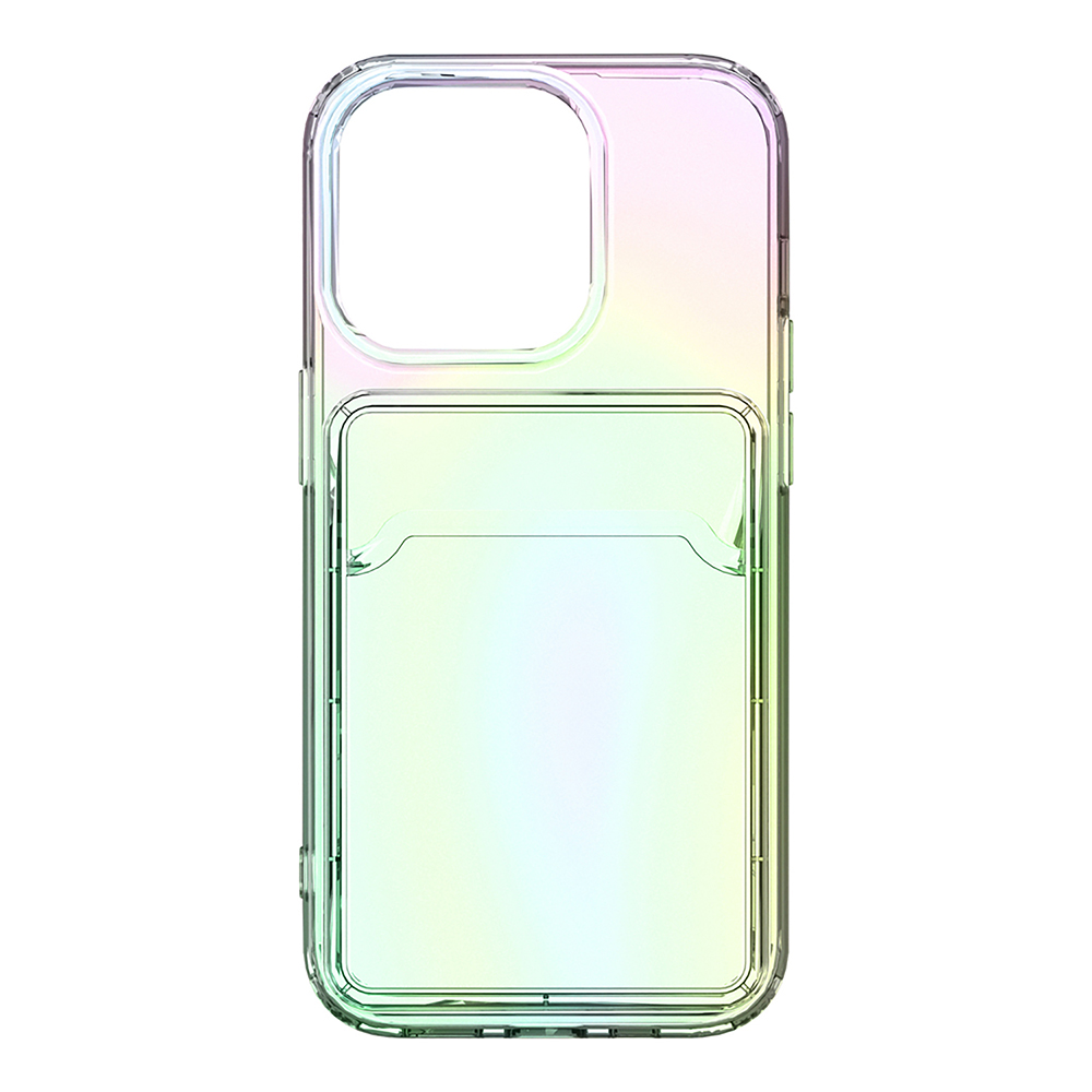 【iPhone14 Pro ケース】ポケット付 抗菌ソフトケース (オーロラ)goods_nameサブ画像