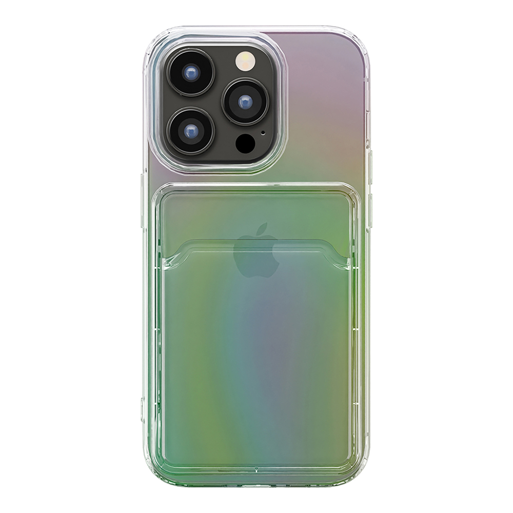 【iPhone14 Pro ケース】ポケット付 抗菌ソフトケース (オーロラ)goods_nameサブ画像