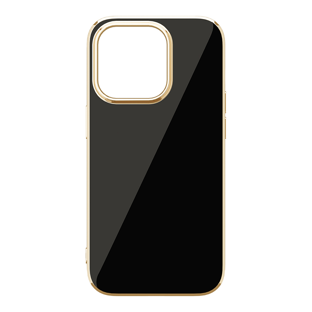 【iPhone14 Pro ケース】メタリックフレーム ソフトケース (ブラック)goods_nameサブ画像