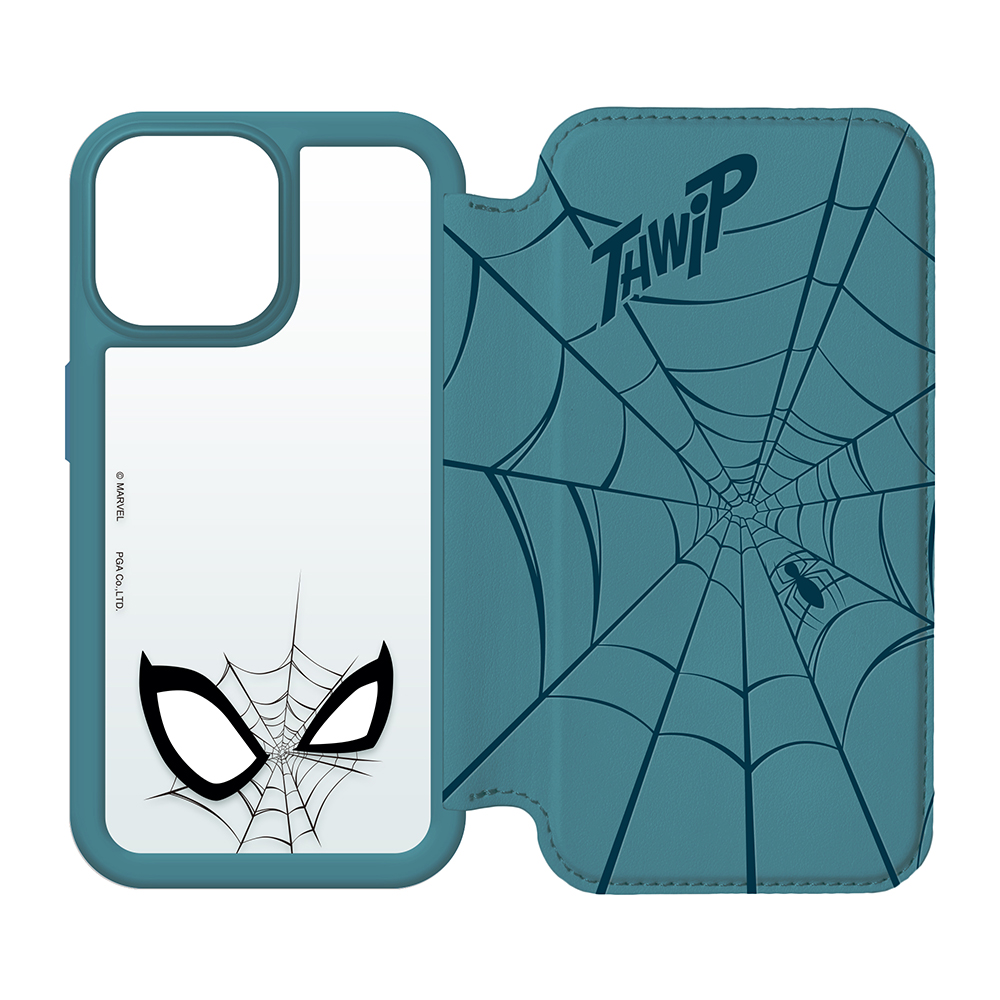 【iPhone14 Pro ケース】ガラスフリップケース (スパイダーマン)goods_nameサブ画像