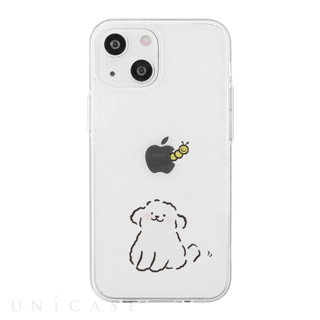 【iPhone14 ケース】ソフトクリアケース (ワンちゃんと虫)