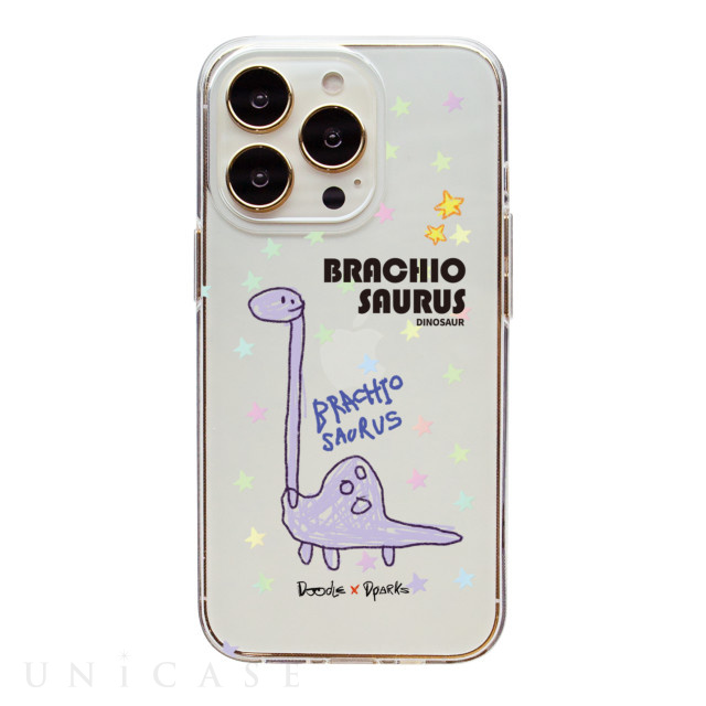 【iPhone14 Pro ケース】ソフトクリアケース (DINO BRACHIOSAURUS)