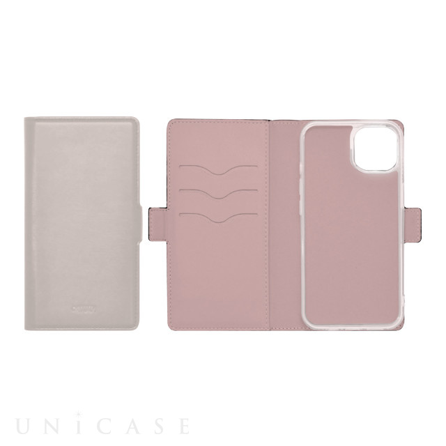 【iPhone14/13 ケース】BICOLOR FLIP CASE (ベージュ)