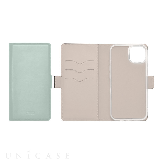 【iPhone14/13 ケース】BICOLOR FLIP CASE (グリーン)