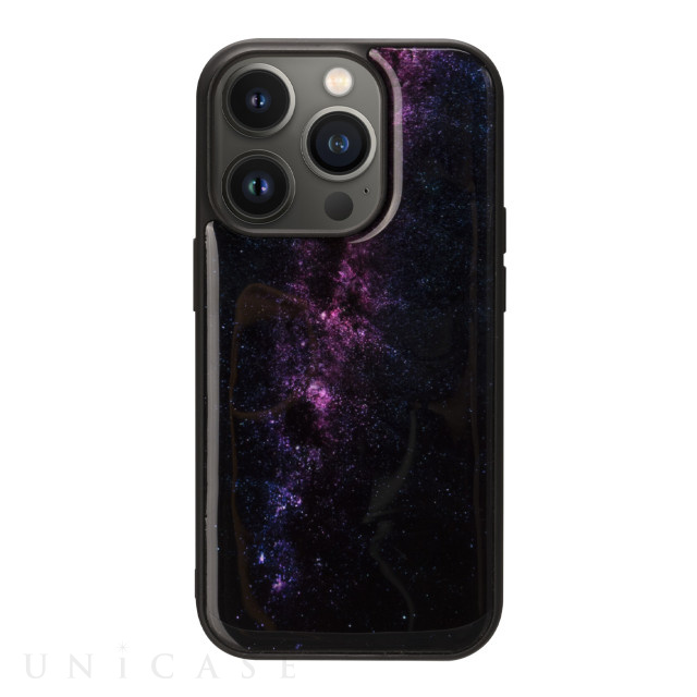 【iPhone14 Pro ケース】天然貝ケース (Milky way)