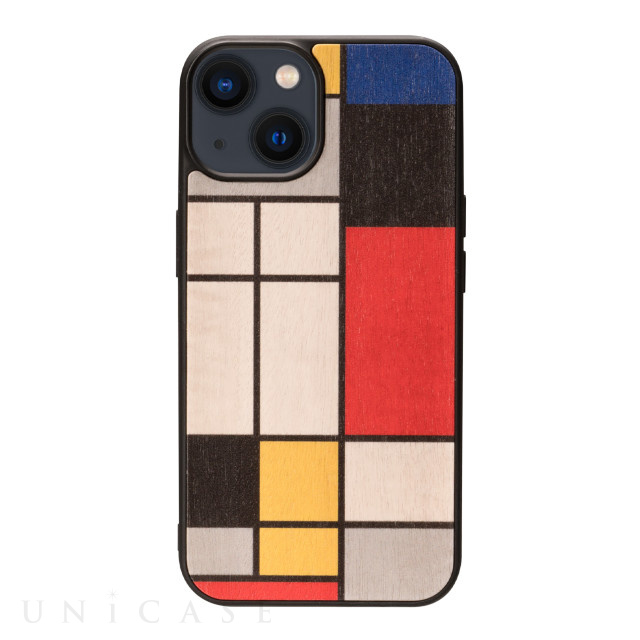 【iPhone14 ケース】天然木ケース (Mondrian Wood)