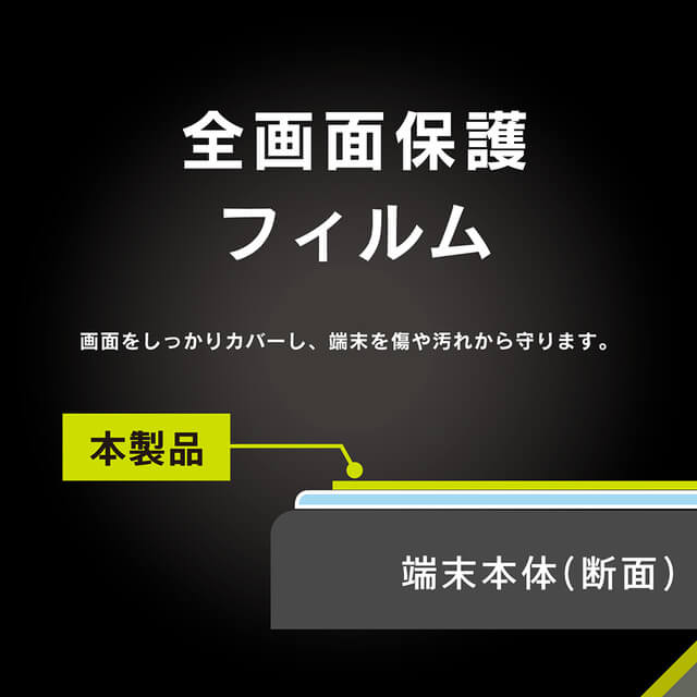 【iPhone14 Plus/13 Pro Max フィルム】9Hガラスライク ブルーライト低減 画面保護フィルム 光沢サブ画像