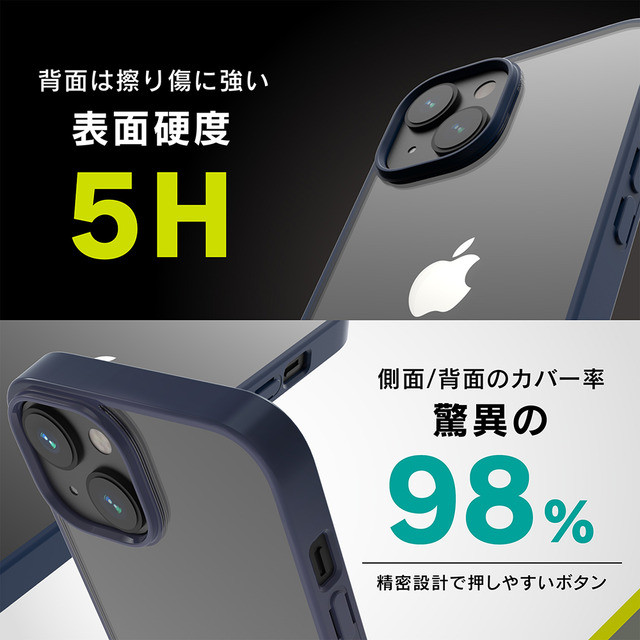 【iPhone14/13 ケース】[Turtle]ハイブリッドケース (ブラック)サブ画像