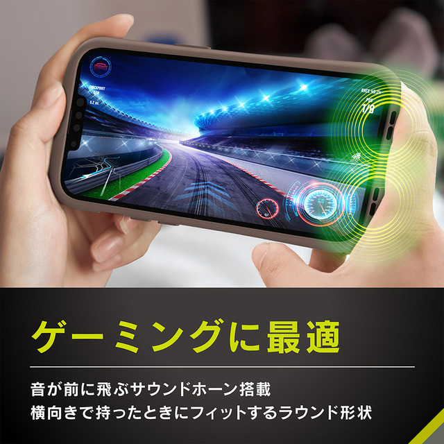 【iPhone14 Pro Max ケース】[GLASSICA Round] 耐衝撃 背面ガラスケース (クリア)goods_nameサブ画像