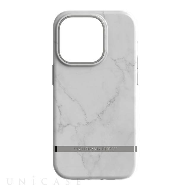 【iPhone14 Pro ケース】White Marble