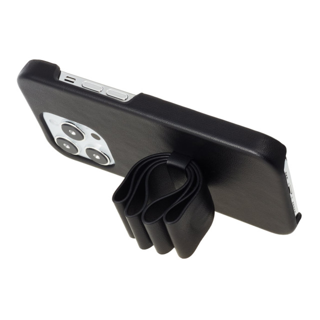 【iPhone14 Pro ケース】Slim Wrap Case Stand ＆ Ring Ribbon (Black)サブ画像