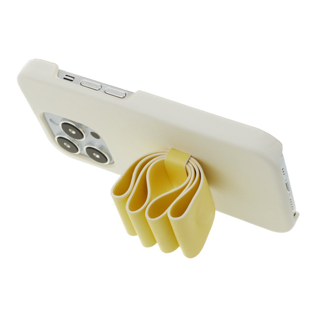 【iPhone14 Pro ケース】Slim Wrap Case Stand ＆ Ring Ribbon (Vintage White/Lemon Yellow)goods_nameサブ画像