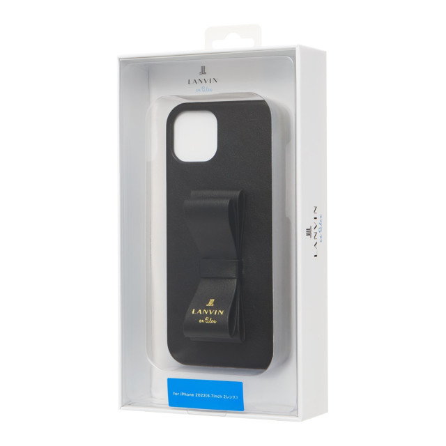 【iPhone14 Plus ケース】Slim Wrap Case Stand ＆ Ring Ribbon (Black)サブ画像