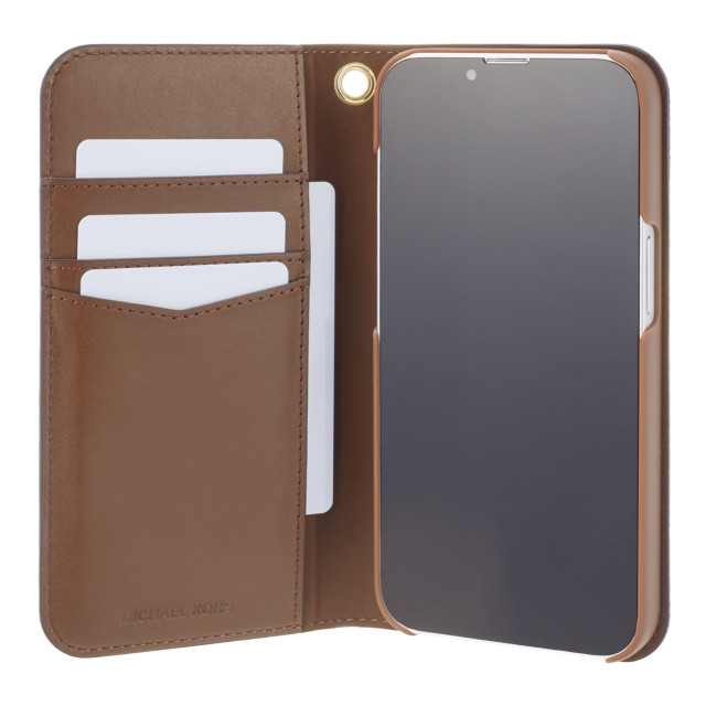 【iPhone14 ケース】Folio Case Stripe with Tassel Charm for MagSafe (Brown)サブ画像