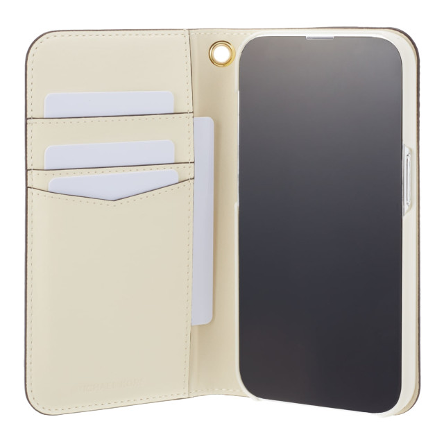 【iPhone14 Pro ケース】Folio Case Stripe with Tassel Charm for MagSafe (Vanilla)サブ画像