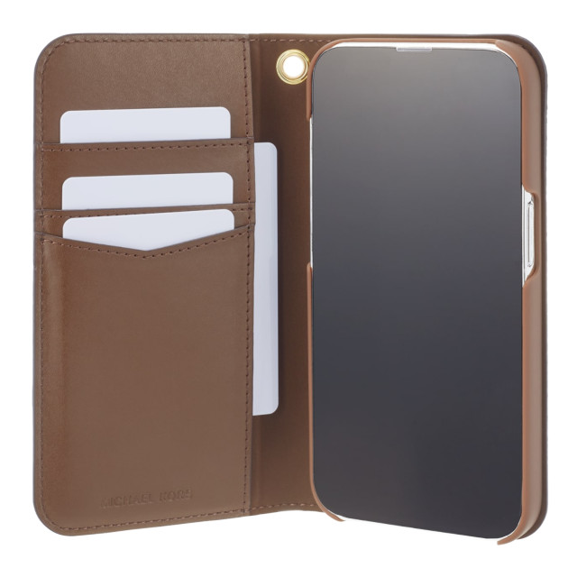 【iPhone14 Pro ケース】Folio Case Stripe with Tassel Charm for MagSafe (Brown)サブ画像