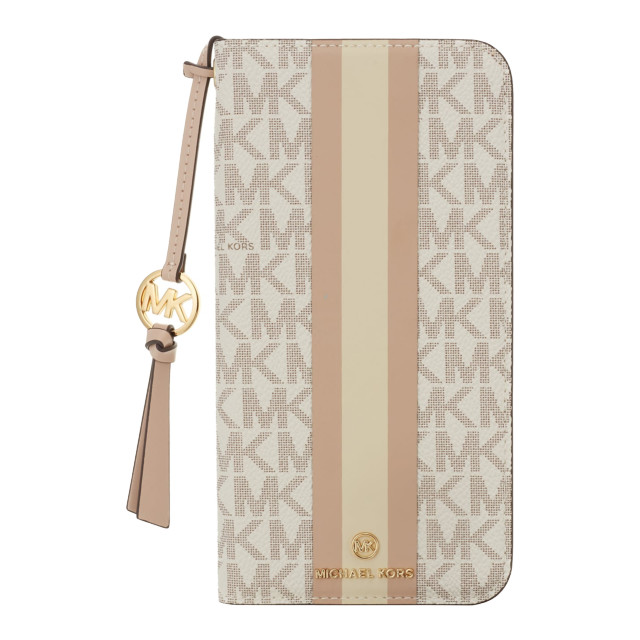 【iPhone14 Pro Max ケース】Folio Case Stripe with Tassel Charm for MagSafe (Vanilla)サブ画像