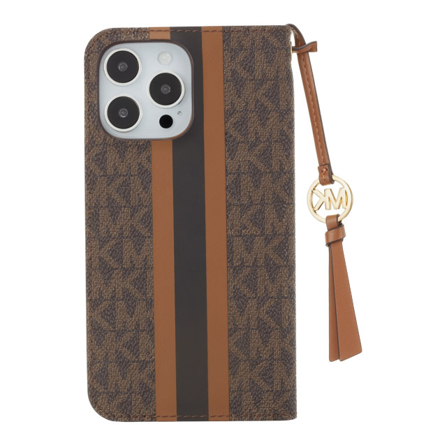 【iPhone14 Pro Max ケース】Folio Case Stripe with Tassel Charm for MagSafe (Brown)goods_nameサブ画像