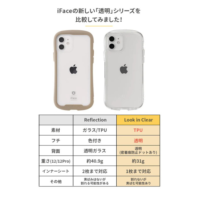 【iPhone14 Plus ケース】iFace Look in Clearケース (クリア)サブ画像