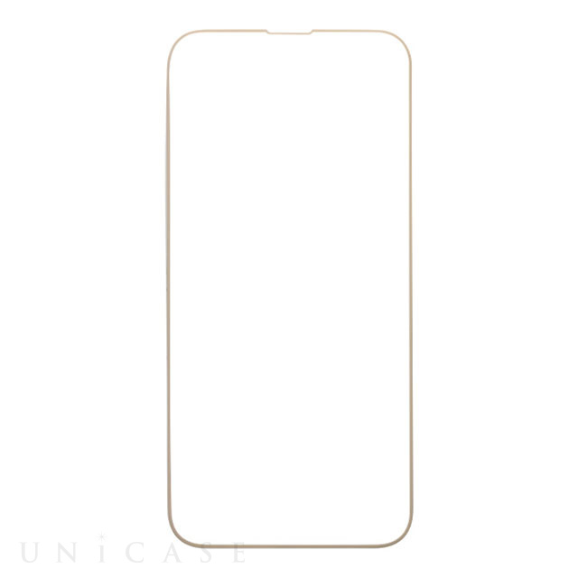 【iPhone14 Plus/13 Pro Max フィルム】iFace Round Edge Tempered Glass Screen Protector ラウンドエッジ強化ガラス 液晶保護シート (光沢・ベージュ)