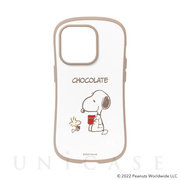 【iPhone14 Pro ケース】PEANUTS iFace First Class Cafeケース (スヌーピー/ココア)