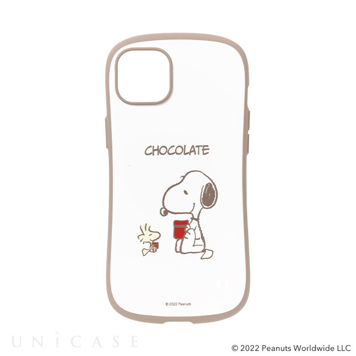 【iPhone14 Plus ケース】PEANUTS iFace First Class Cafeケース (スヌーピー/ココア)
