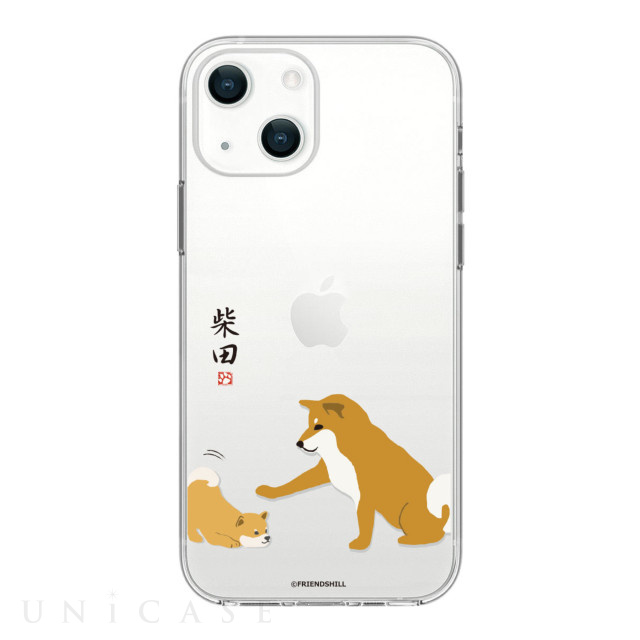 【iPhone14 ケース】しばたさん ソフトクリアケース (子犬)