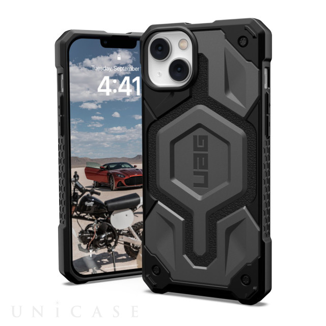 【iPhone14 Plus ケース】UAG MagSafe対応 MONARCH PRO (シルバー)